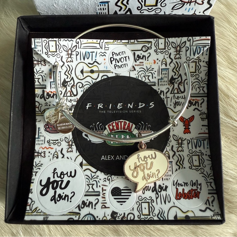 Alex & Ani Friends How You Doin Bangle Bracelet